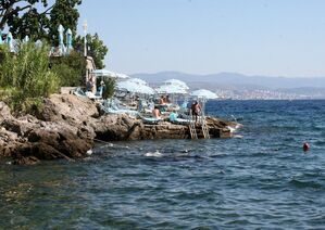 "Privatstrand des Hotels Miramar" in Opatija